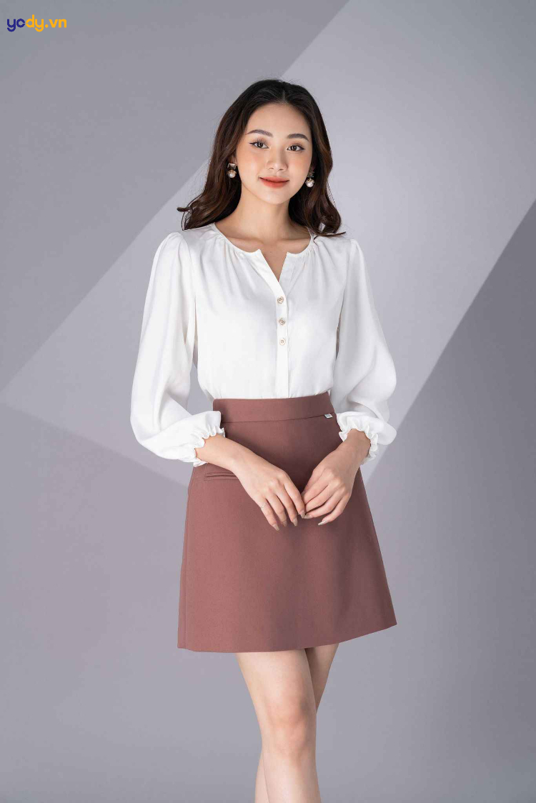 Sơ mi cổ tròn