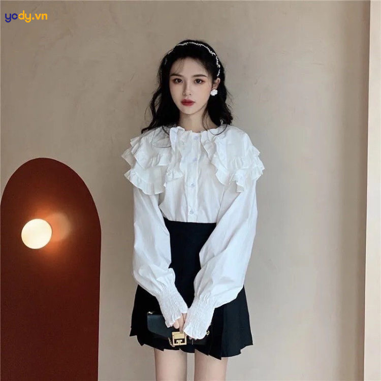 Các kiểu áo sơ mi nữ dễ thương