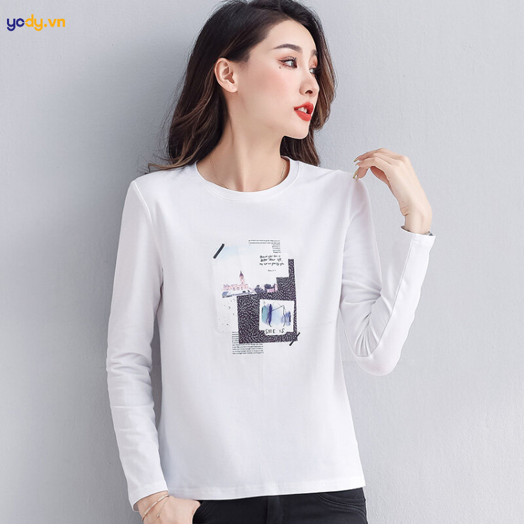 Áo dài tay hoạ tiết