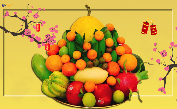 cách bày mâm ngũ quả ngày tết
