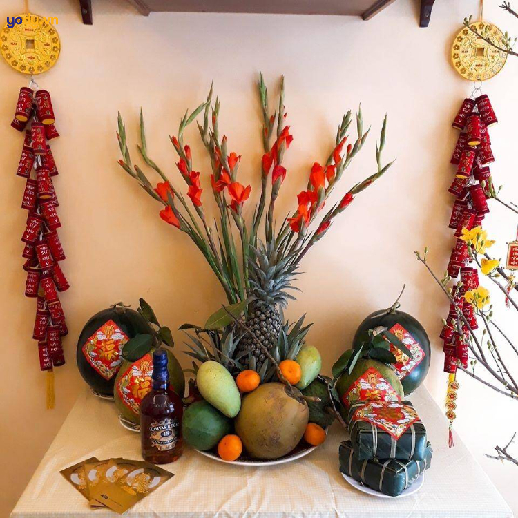 mâm ngũ quả ngày tết đẹp
