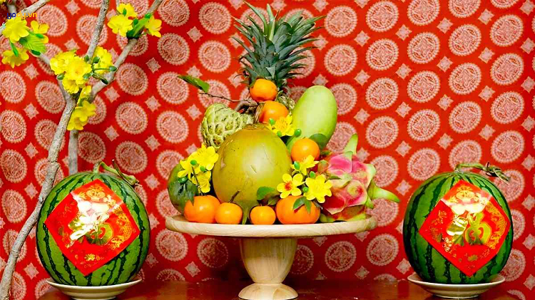 cách bày mâm ngũ quả