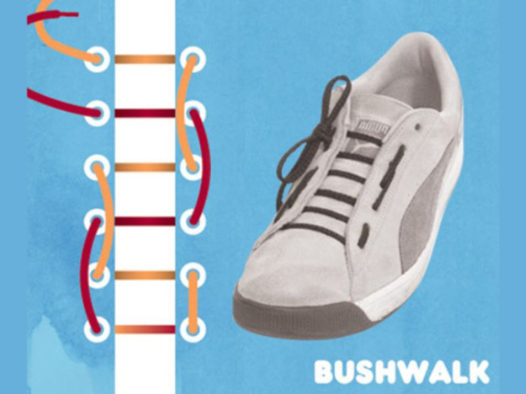 Buộc dây giày theo kiểu Bushwalk Bicycle