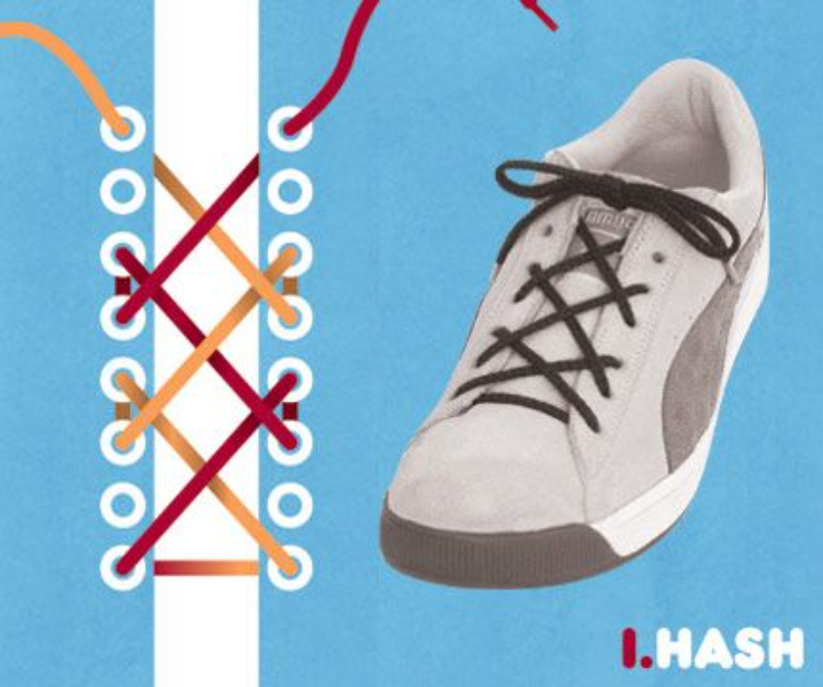 Cách buộc dây giày theo kiểu Hash mới lạ