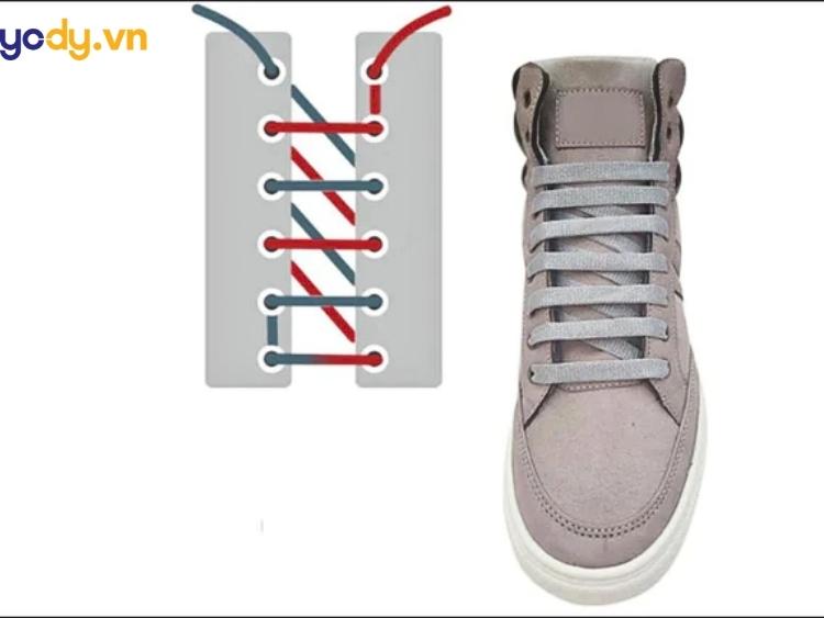cách buộc dây giày