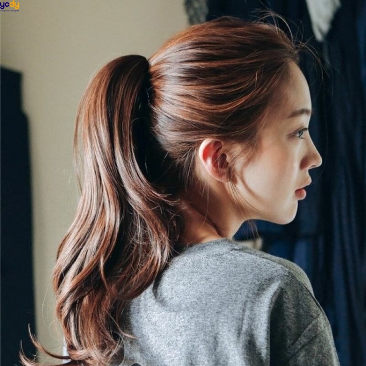 Cách Buộc Tóc Thấp Kiểu Hàn Quốc Siêu Xinh | Korean Hairstyles | Low  Ponytail - YouTube