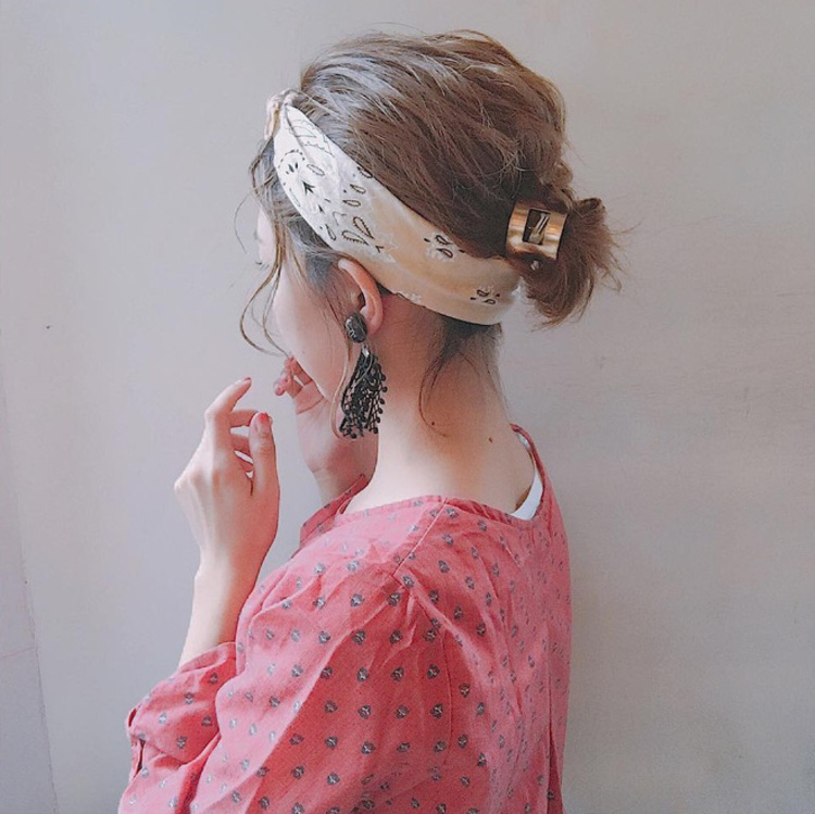 Bộ cài kẹp tóc cho bé nơ ruy băng hoạ tiết chim hồng hạc RYA 351471 – Phụ  kiện thời trang RY-A