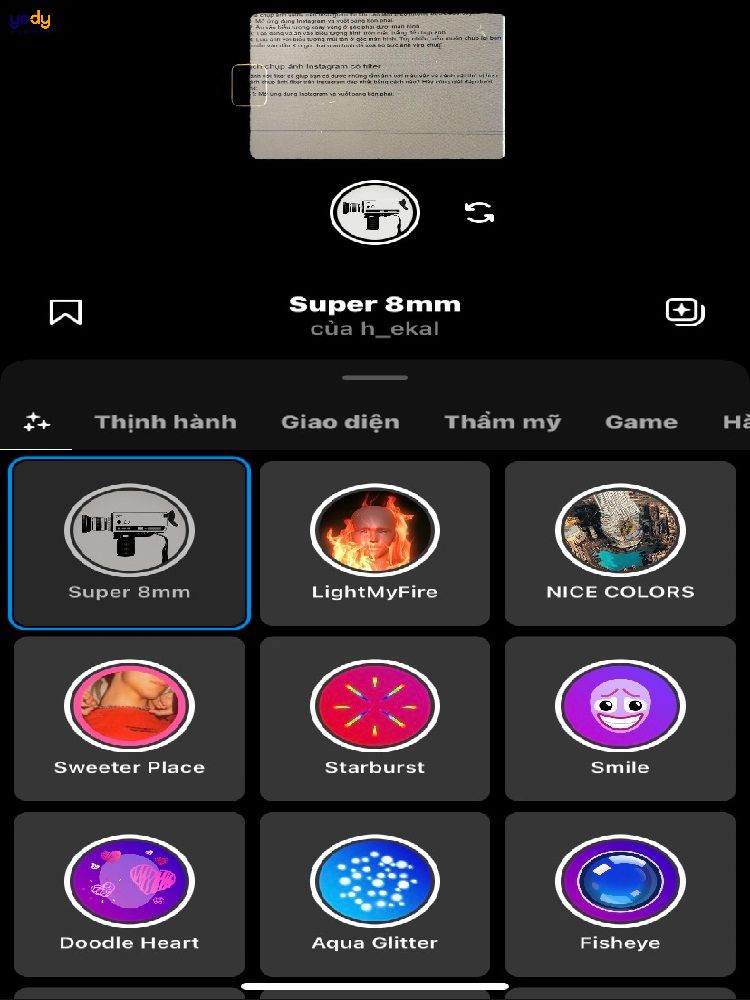 Cách chụp ảnh Instagram có filter