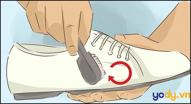 cách làm sạch giày trắng