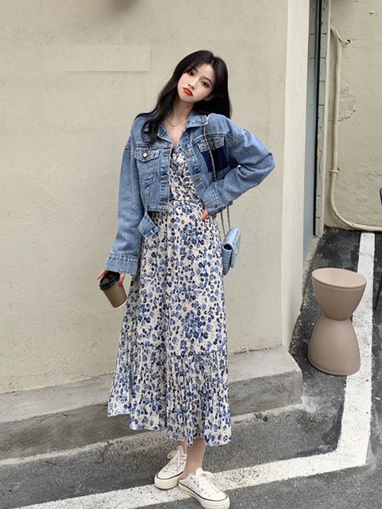Phối cùng chân đầm midi dài
