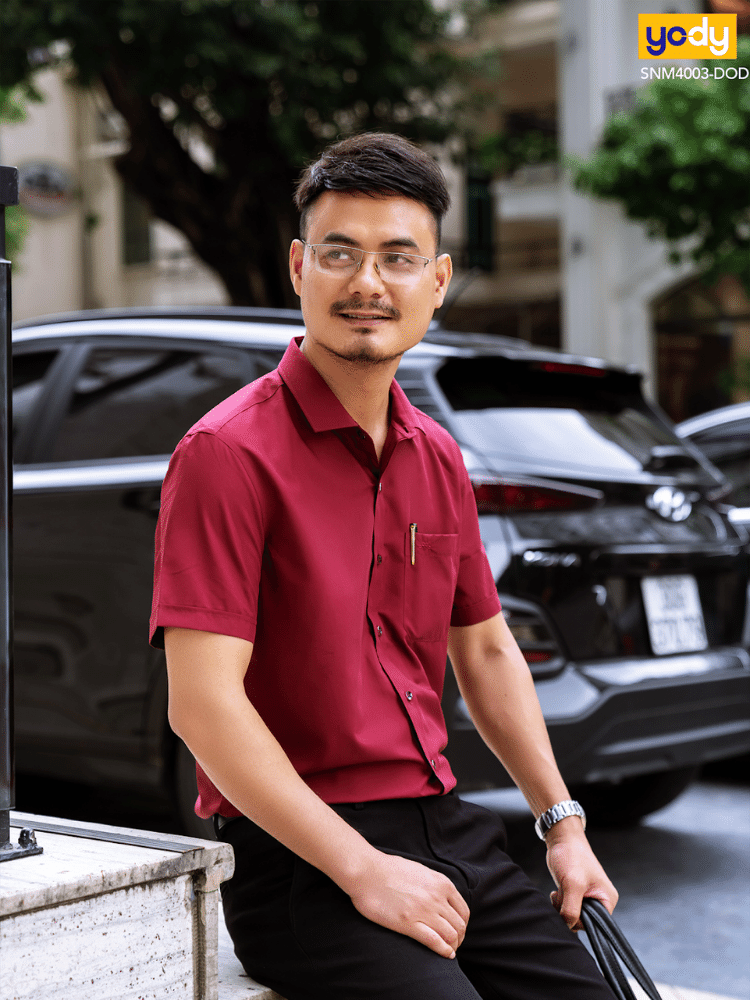 cách phối đồ với áo sơ mi cộc tay