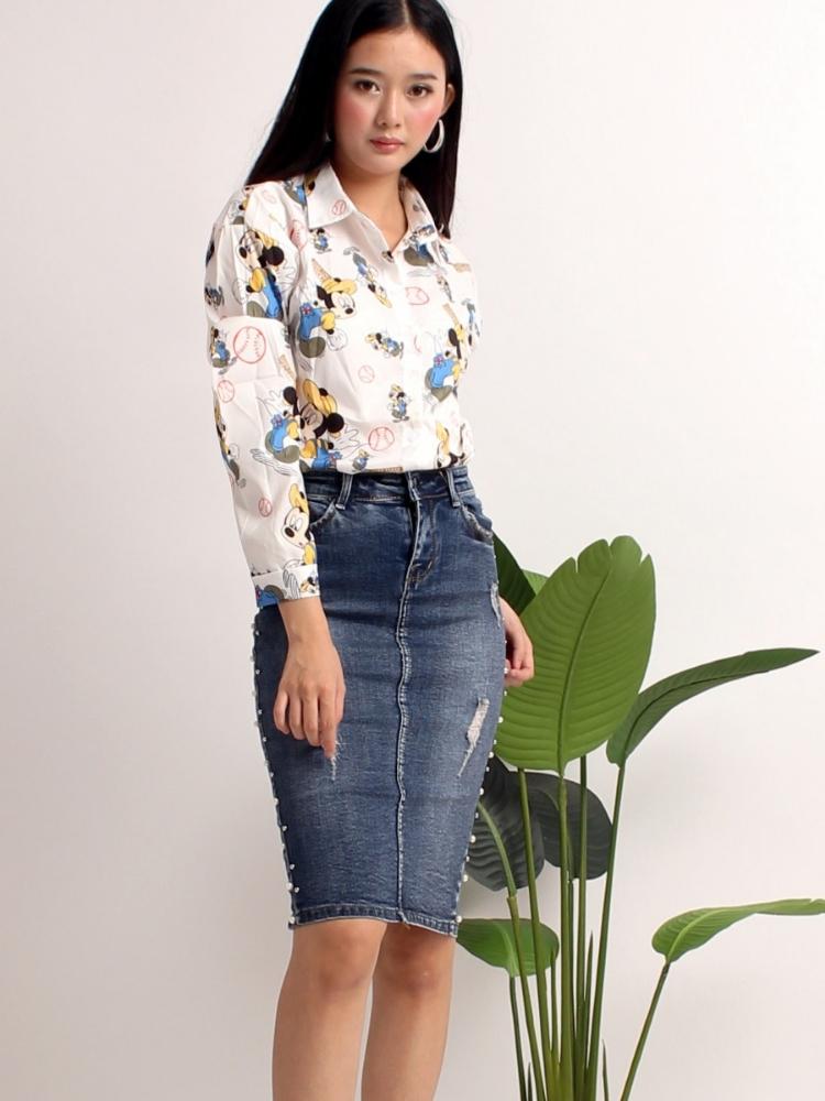 chân váy bò mặc với áo gì chân váy bò mặc với áo gì