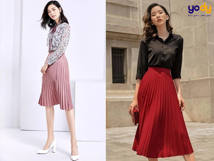 Chân váy voan xòe nhẹ có 2 màu (kèm ảnh thật) | Shopee Việt Nam