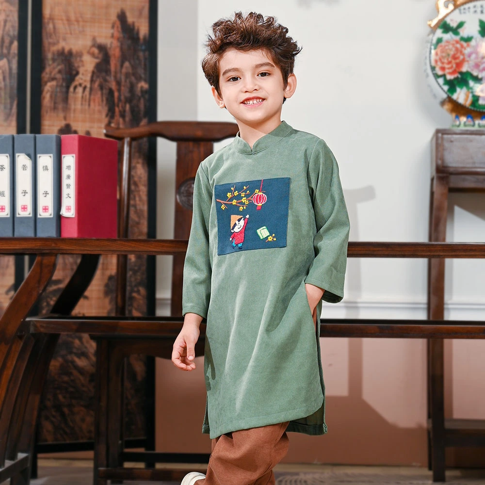chọn áo dài cho bé trai
