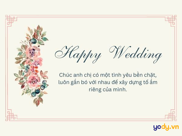 chúc mừng đám cưới