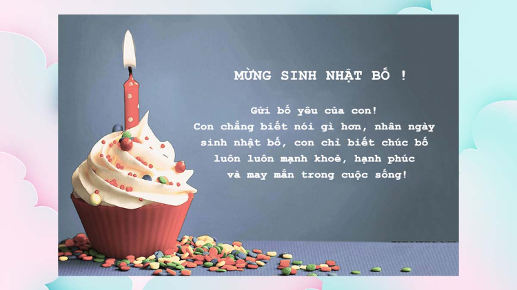 Lời chúc mừng sinh nhật bố vợ đáng yêu, đong đầy