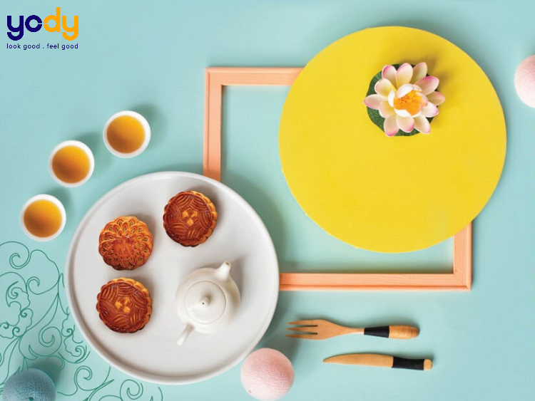 Ảnh bánh trung thu trang trí siêu bắt mắt