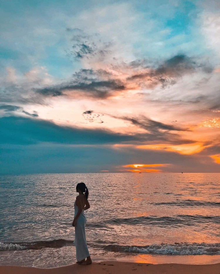 Tạo dáng deep lúc hoàng hôn