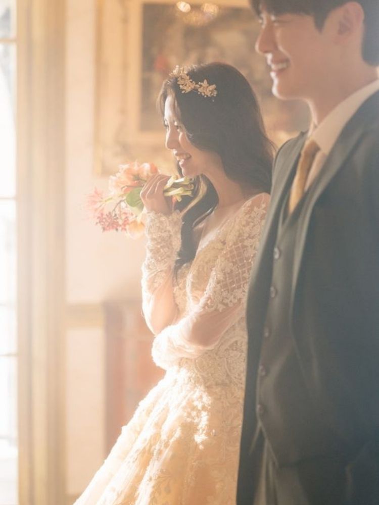 Chụp ảnh cưới Hàn Quốc trong studio