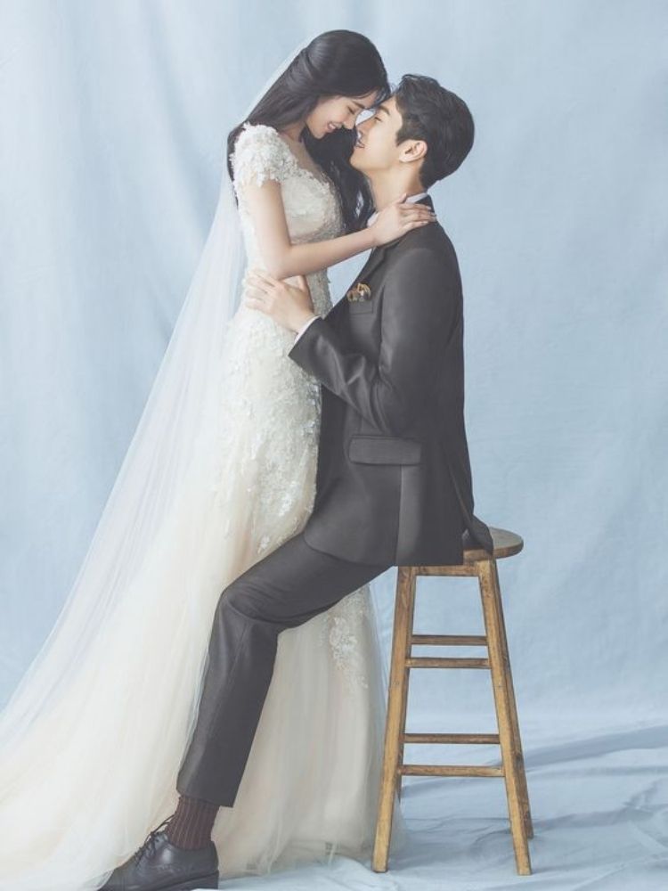 Chụp ảnh cưới Hàn Quốc trong studio