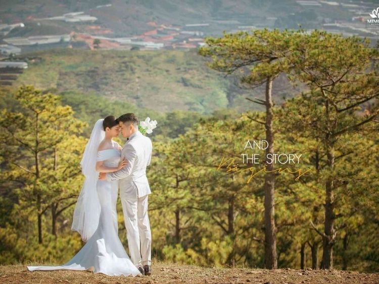 Chụp ảnh cưới Hàn Quốc ngoài trời
