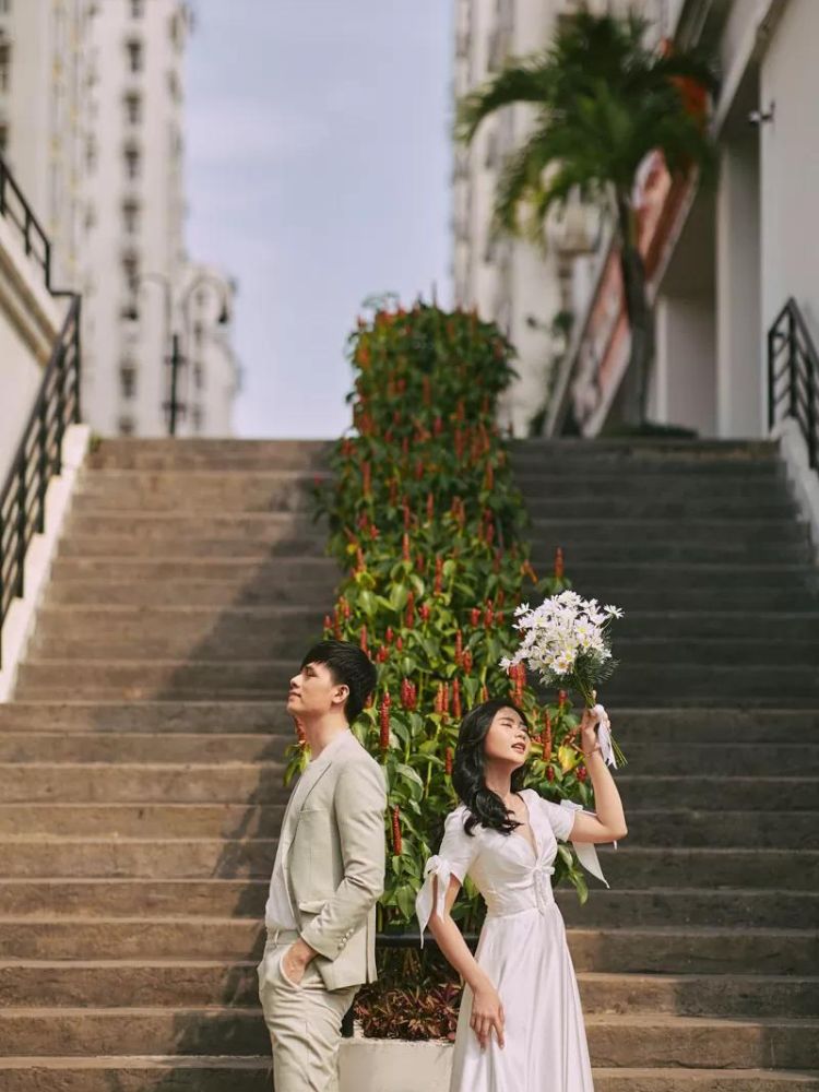 Chụp ảnh cưới Hàn Quốc ngoài trời