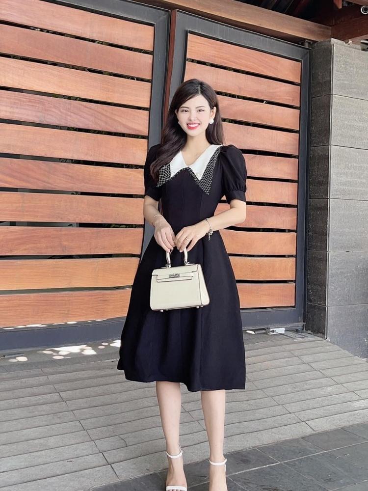 Váy đen pha chân bèo trắng cá tính | Shopee Việt Nam