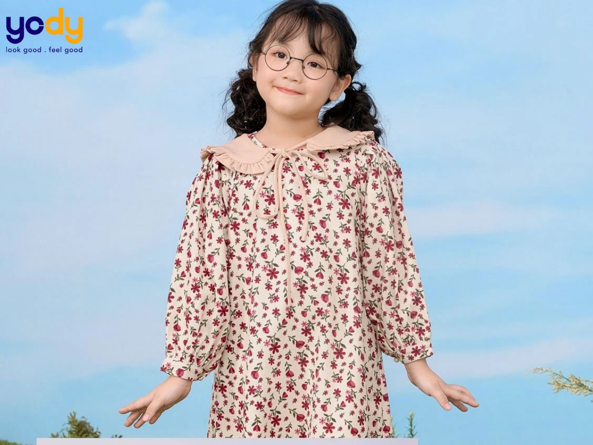 Mua Chân váy bé gái Bigfox Miss Meow phong cách Hàn Quốc, chân váy nhung  size đại mùa thu đông size trẻ em 3,4,5…11 tuổi - CHÂN VÁY NHUNG. - 100cm,  11kg (