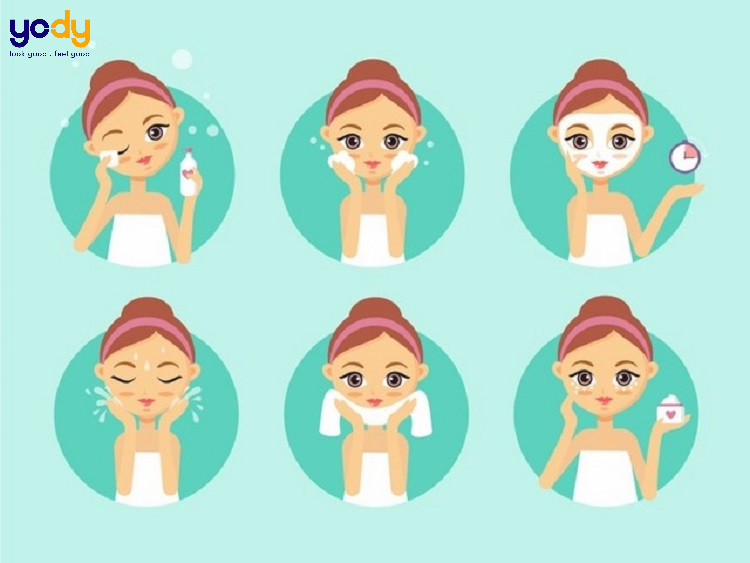 6 Bước đắp mặt nạ hiệu quả