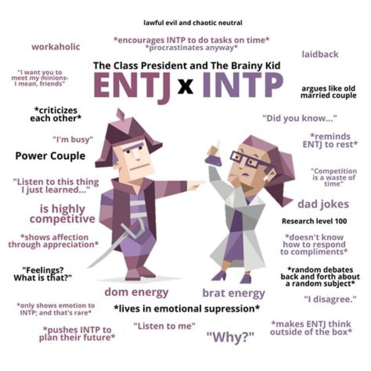 Phân loại nhóm tính cách ENTJ