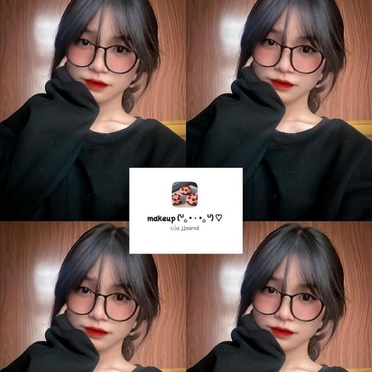 Hỉnh ảnh gái cute hạt me chụp Instagram