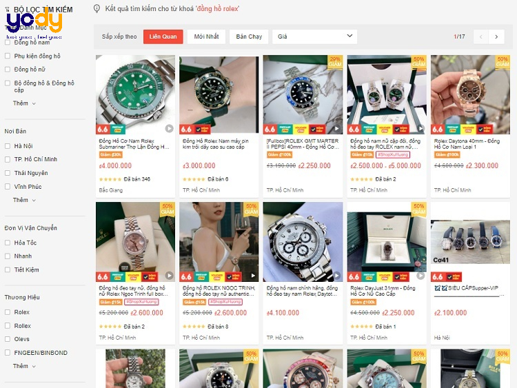 giá đồng hồ rolex nam