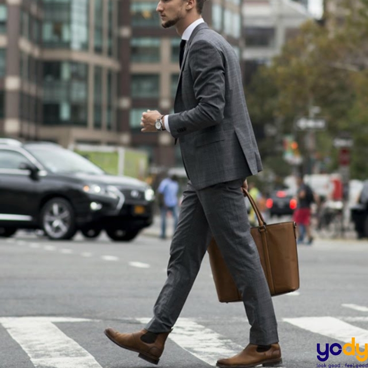 Giày da chelsea boots