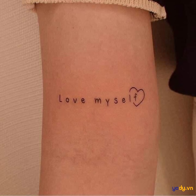 Top 10 Hình xăm mini Love Yourself đẹp và ý nghĩa nhất 2023