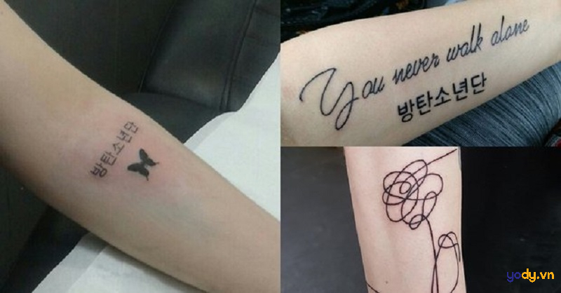 BTS tatoos 200 gợi ý hình xăm BTS đẹp của các ARMY toàn cầu  BlogAnChoi