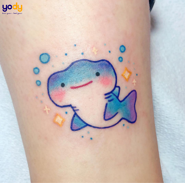 Tattoo cá mập em bé
