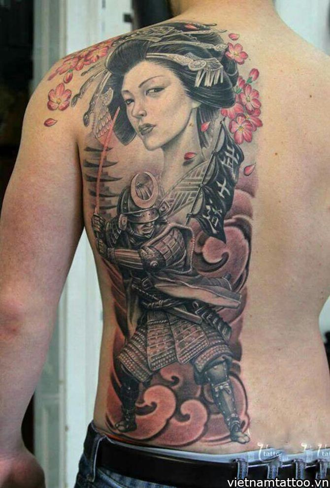 日本女孩纹身