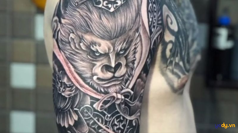 hình xăm con khỉ