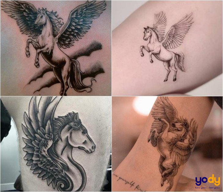 Xăm hình con ngựa kỳ lân đẹp