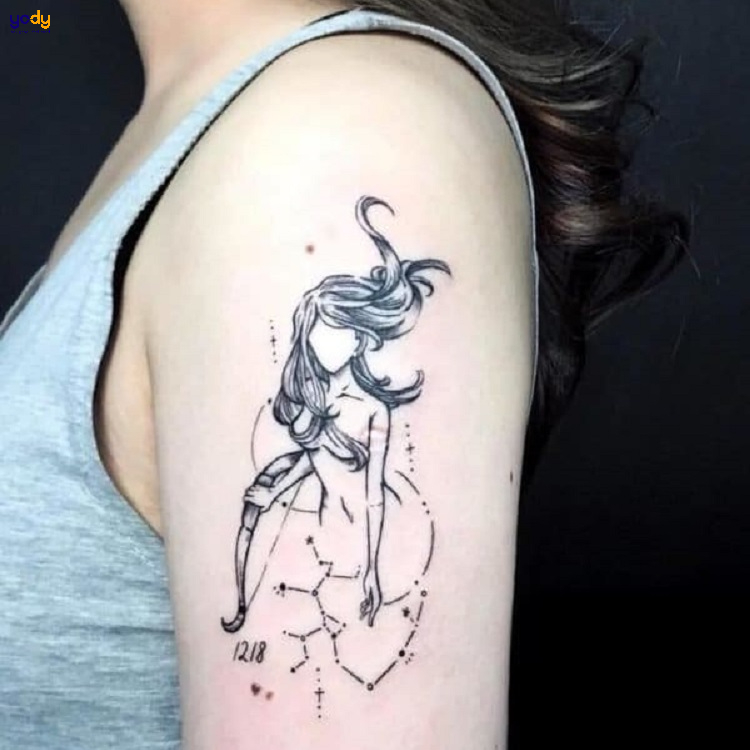 Sagittarius tattoo hình xăm cung nhân mã hình xăm cung hoàng đạo hình xăm  đẹp hình xăm lưng Hà Nội  Hình xăm Hình xăm mỏ neo Xăm