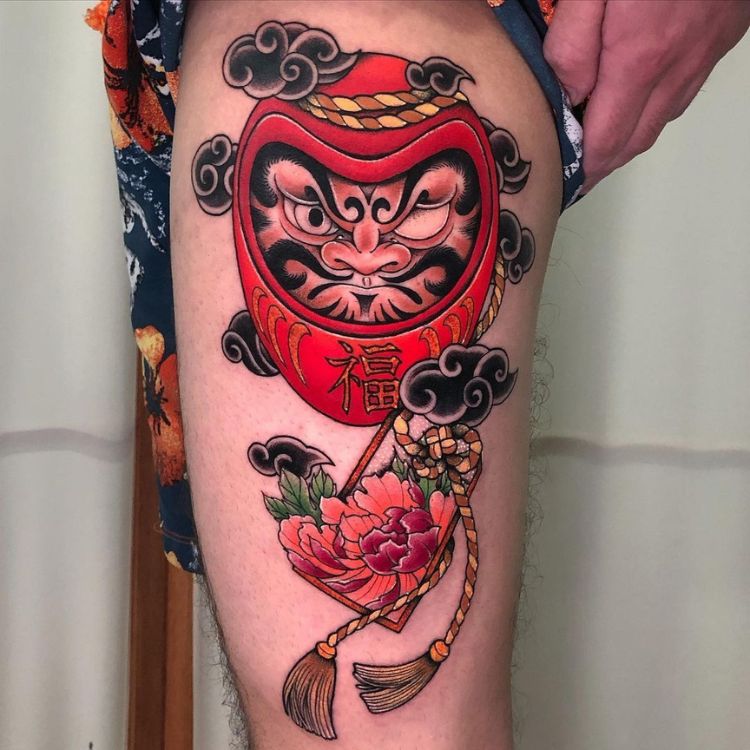 Hình xăm Daruma Samurai