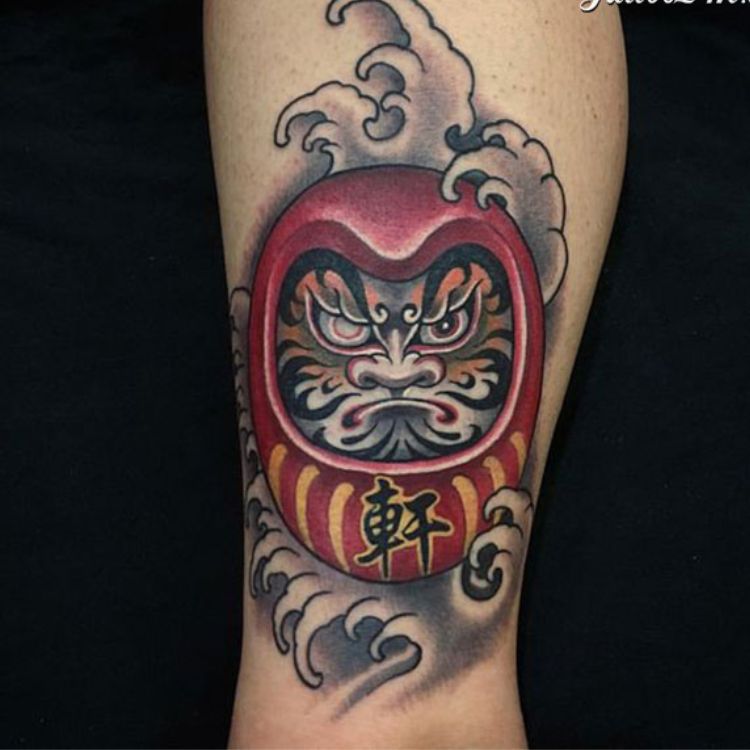 Daruma với nét vẽ mạnh mẽ
