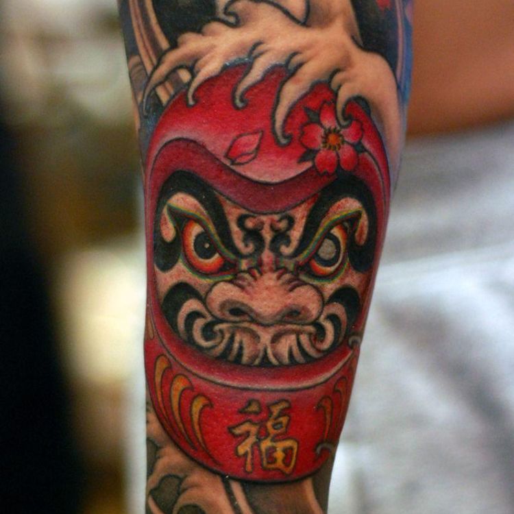 tattoo Daruma phong cách Nhật