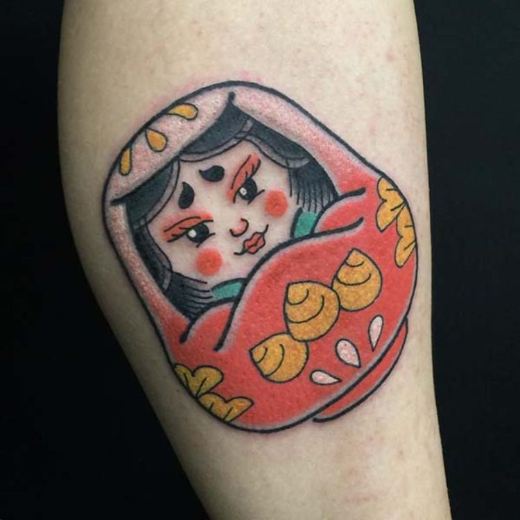 Khung hình xăm Daruma