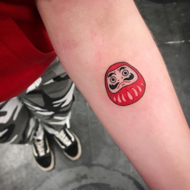 Hình xăm Daruma mini