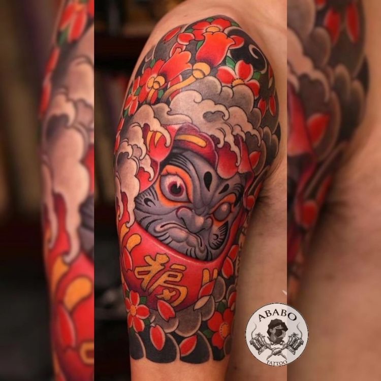 tattoo Daruma Nhật cổ