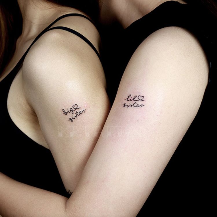 Hình xăm chữ đôi cho người yêu