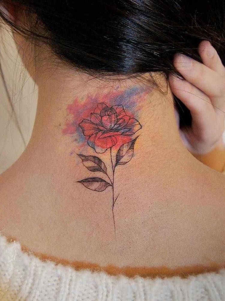 Hình xăm hoa hồng đẹp