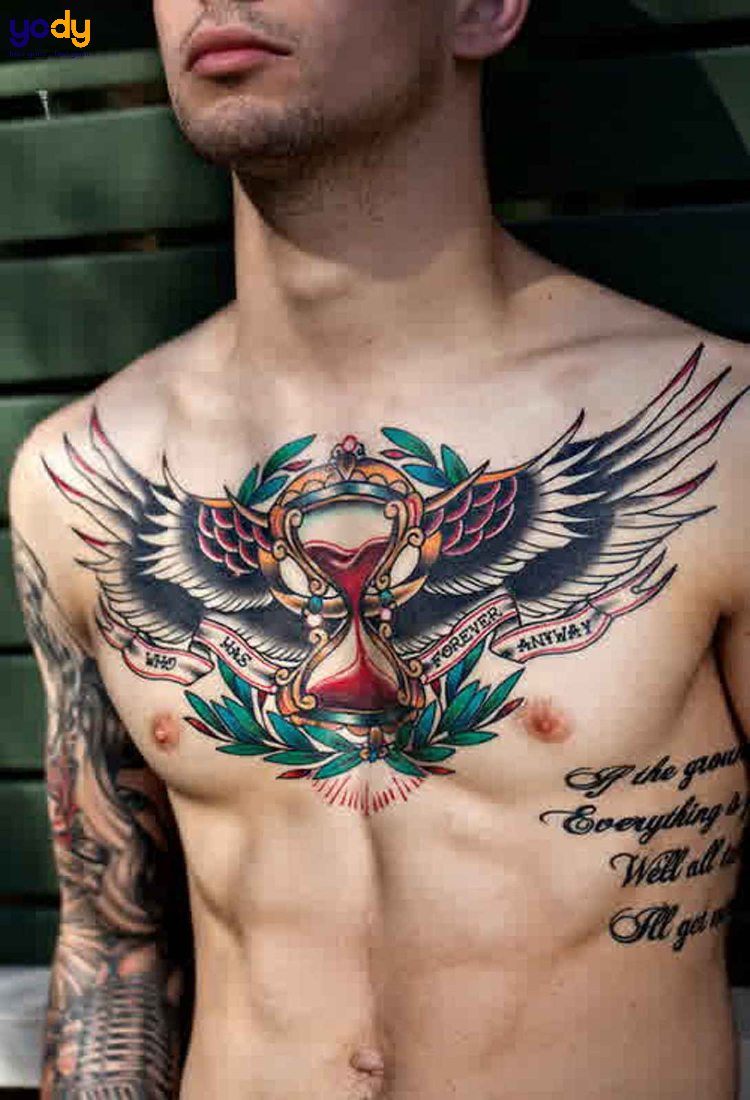 Tattoo đôi cánh ngầu, cá tính