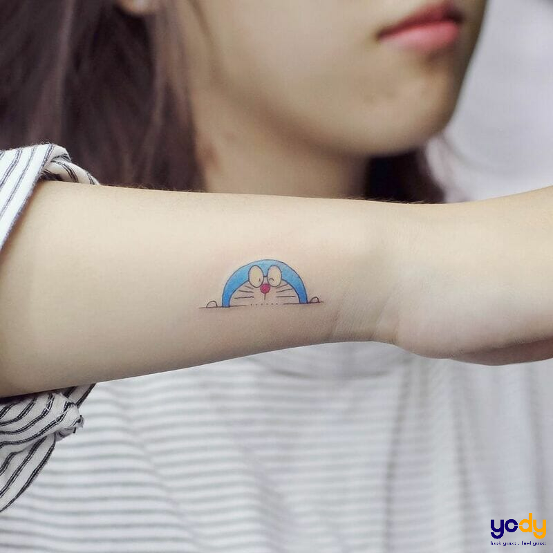 20 hình xăm Doraemon giang hồ cool ngầu  siêu cute dành cho fan